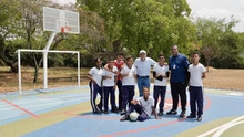 Cancha múltiple del Parque Recreativo Calimío Norte muestra su nueva cara con adecuación de la Alcaldía