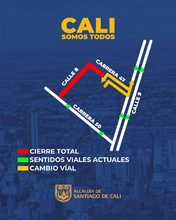 Alcaldía implementa medidas temporales de movilidad para garantizar la circulación y el acceso local en zonas intervenidas