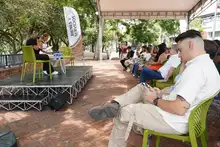 Con un conversatorio ciudadano abrió la exposición ‘Después del Ruido’: en el Parque Lineal del río Cali