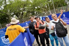 Gran convocatoria durante la entrega presencial de pines para la ‘Carrera Ladera 5K’