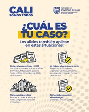 Un respiro para el bolsillo caleño: Hacienda habilita los alivios tributarios para acompañar a las familias y reconstruir a Cali