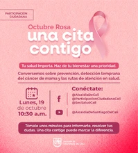 Octubre Rosa: una conversación en vivo para hablar de prevención y detección temprana del cáncer de mamá ¡Conéctese!