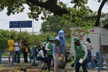 ‘Sembratón’ en el Obrero: espacios públicos más verdes para la comunidad