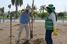 ‘Sembratón’ en el Obrero: espacios públicos más verdes para la comunidad