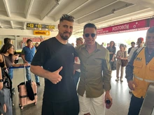 Rigoberto Urán recibe en Cali a Peter Sagan, Rui Costa y Óscar Sevilla, entre varias de las figuras que llegan para el Giro de Rigo