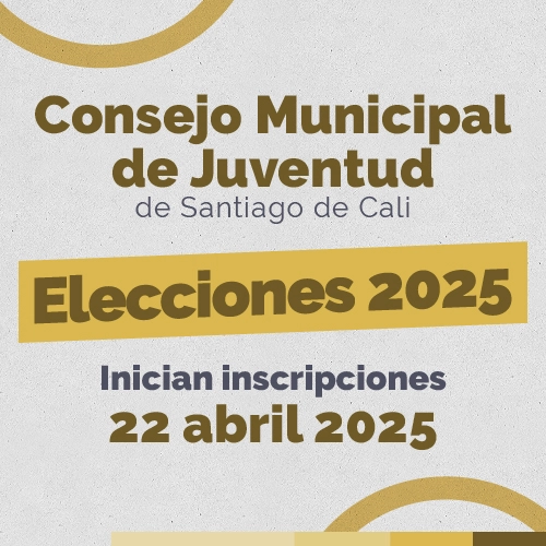El 19 de octubre se elegirá al Consejo Municipal de Juventud de Santiago de Cali