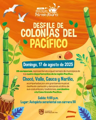 26 municipios marchan al ritmo de su cultura en el Desfile de Colonias del Pacífico