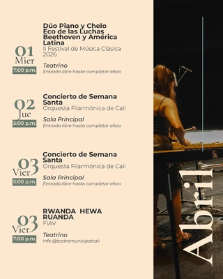 El Teatro Municipal Enrique Buenaventura presenta su programación de abril