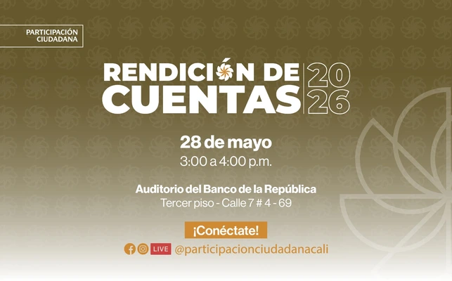 La Secretaría de Desarrollo Territorial y Participación Ciudadana invita a la primera rendición de cuentas de 2026