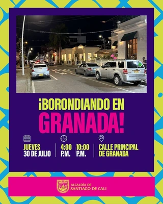 Cali se alista para ‘Borondiando Ando’ en Granada, este 30 de julio: presentan plan especial de movilidad 