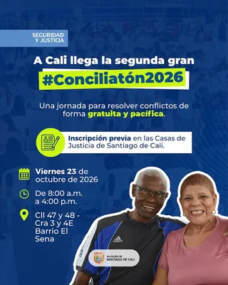 Segunda gran ‘Conciliatón 2026’: Cali le sigue apostando al diálogo para resolver conflictos de convivencia