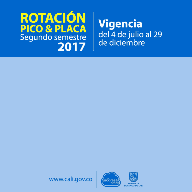 Este martes 4 de julio inicia el nuevo pico y placa en Cali1 Este martes 4 de julio inicia el nuevo pico y placa en Cali1