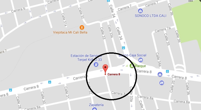 Cierres y desvíos en el barrio Santander de Cali Cierres y desvíos en el barrio Santander de Cali