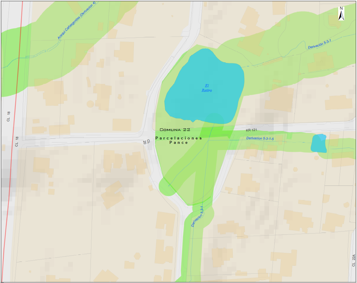 Mapa Humedal el Retiro
