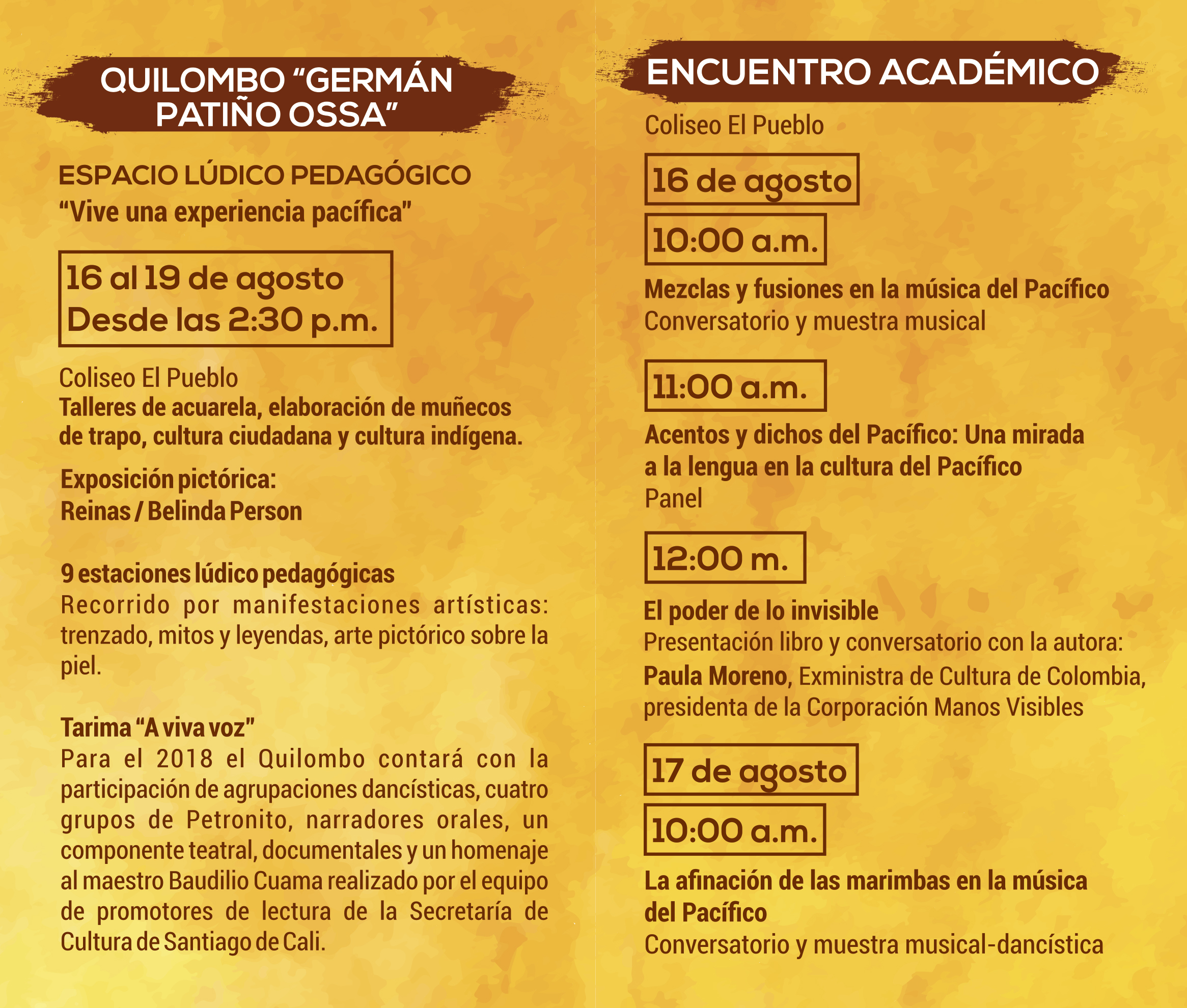 Programacion Petronio 2018
