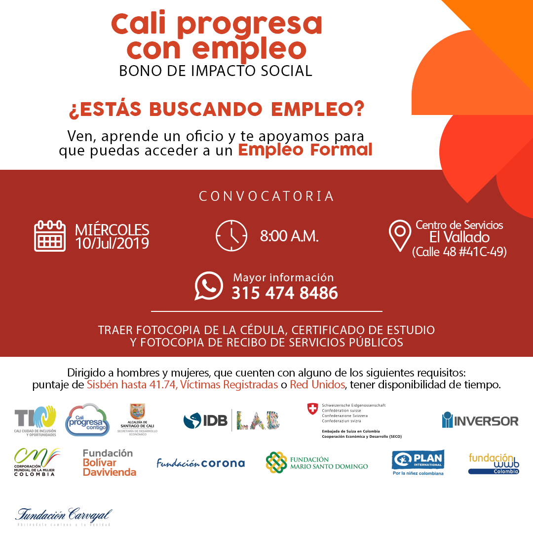 Este miércoles 10 de julio inscríbase al programa de empleo inclusivo Este miércoles 10 de julio inscríbase al programa de empleo inclusivo