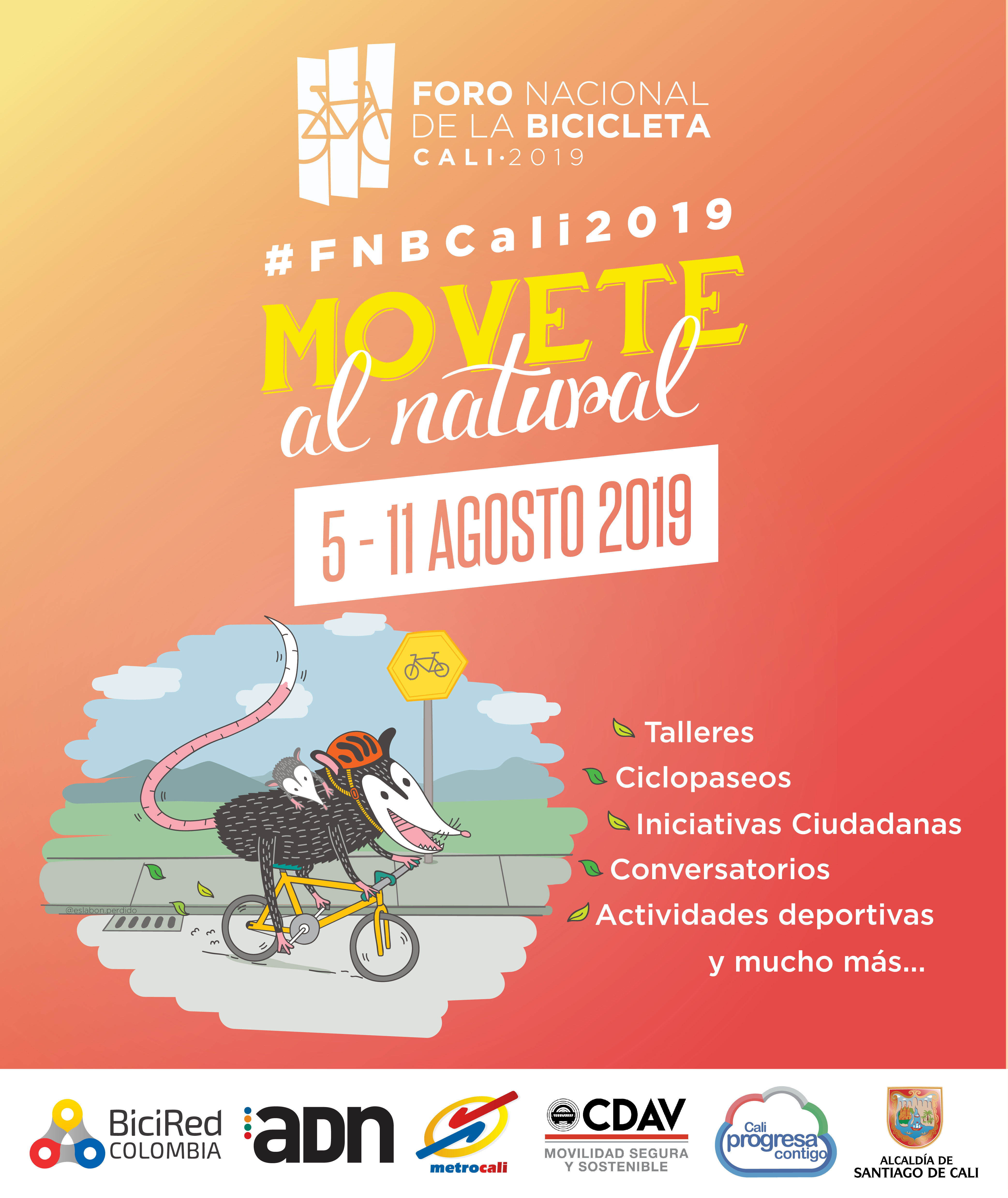 Así será el Foro Nacional de la Bicicleta Cali 2019