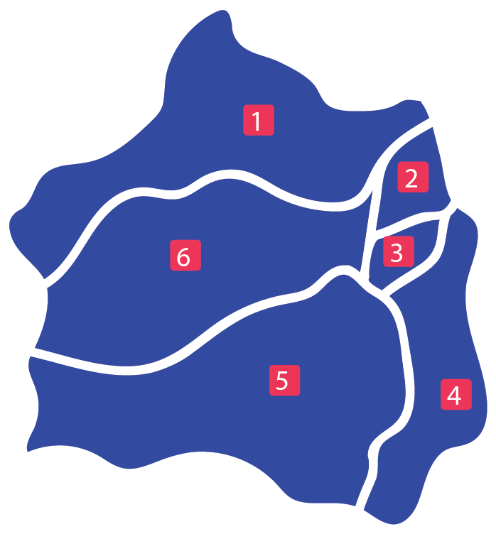 Mapa CDE