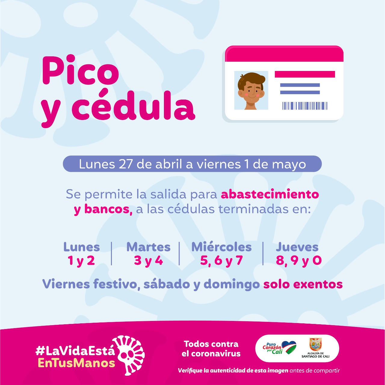 Modificaciones al Pico y Cédula 