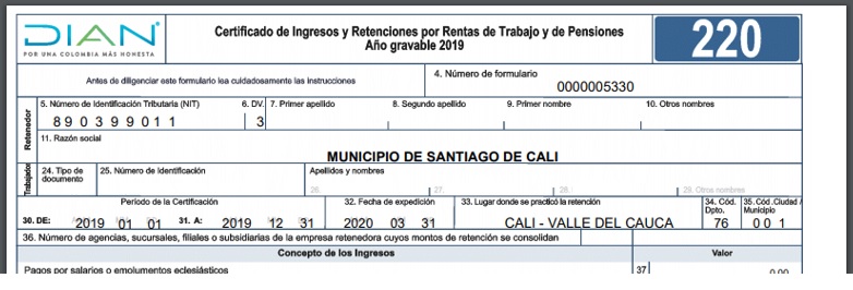 Declaración
