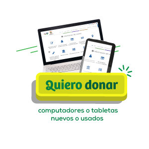 Quiero donar computadores, tablets o celulares nuevos o usados