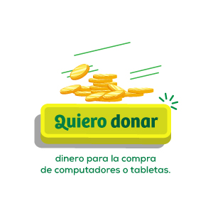 Quiero donar dinero para la compra de computadores, tablets o celulares nuevos