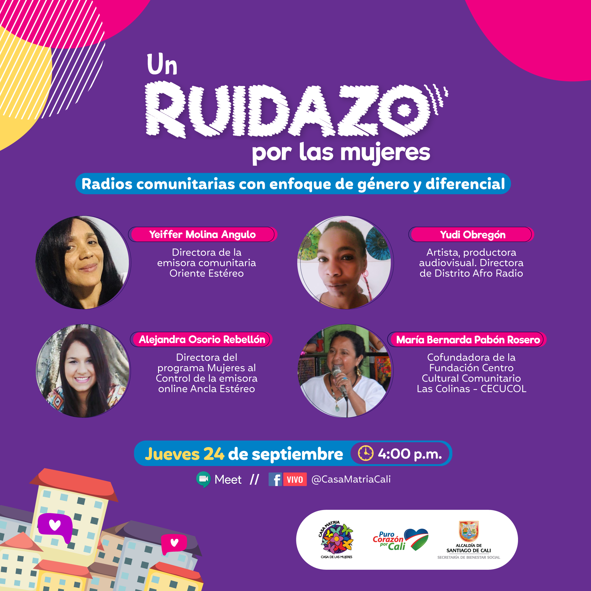 Desde radios comunitarias con enfoque de género, un nuevo ‘Ruidazo por las mujeres’ Desde radios comunitarias con enfoque de género, un nuevo ‘Ruidazo por las mujeres’