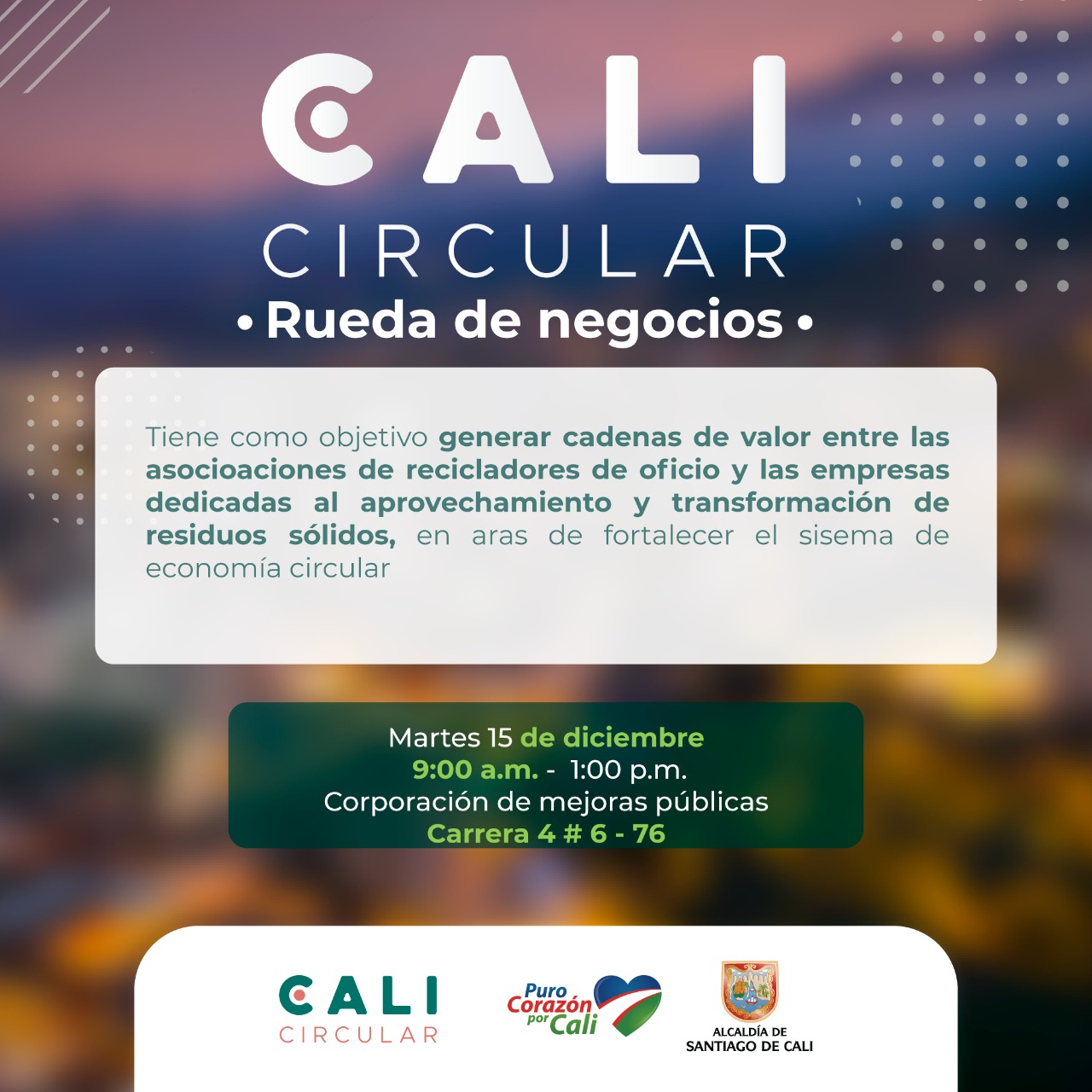Mañana, rueda de negocios para fortalecer organizaciones de recicladores