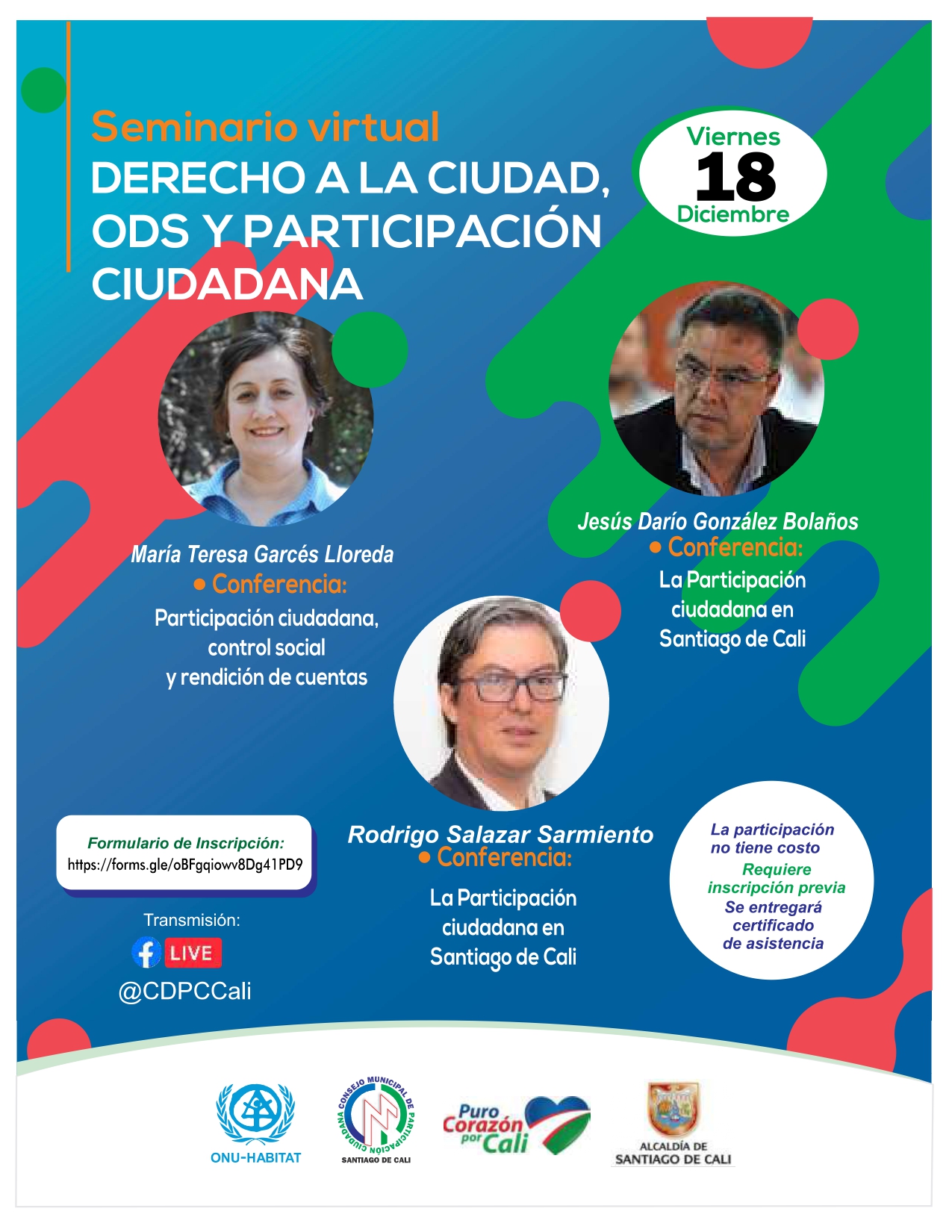 Último seminario virtual ‘Derecho a la ciudad, Objetivos de Desarrollo Sostenible (ODS) y Participación Ciudadana’ Último seminario virtual ‘Derecho a la ciudad, Objetivos de Desarrollo Sostenible (ODS) y Participación Ciudadana’