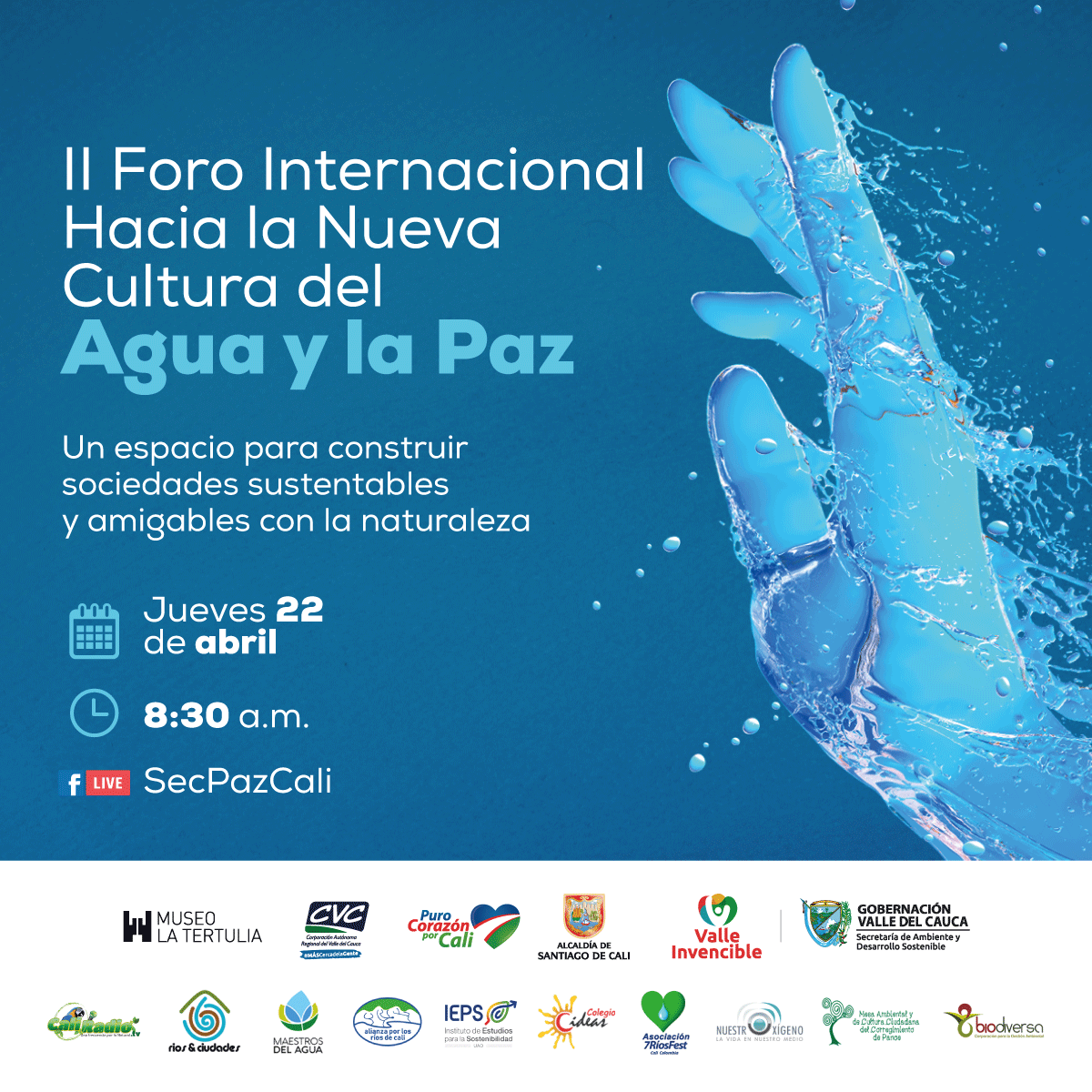 Por el agua y por la vida, se realizará la II versión del Foro Internacional Hacia la nueva cultura del agua Por el agua y por la vida, se realizará la II versión del Foro Internacional Hacia la nueva cultura del agua