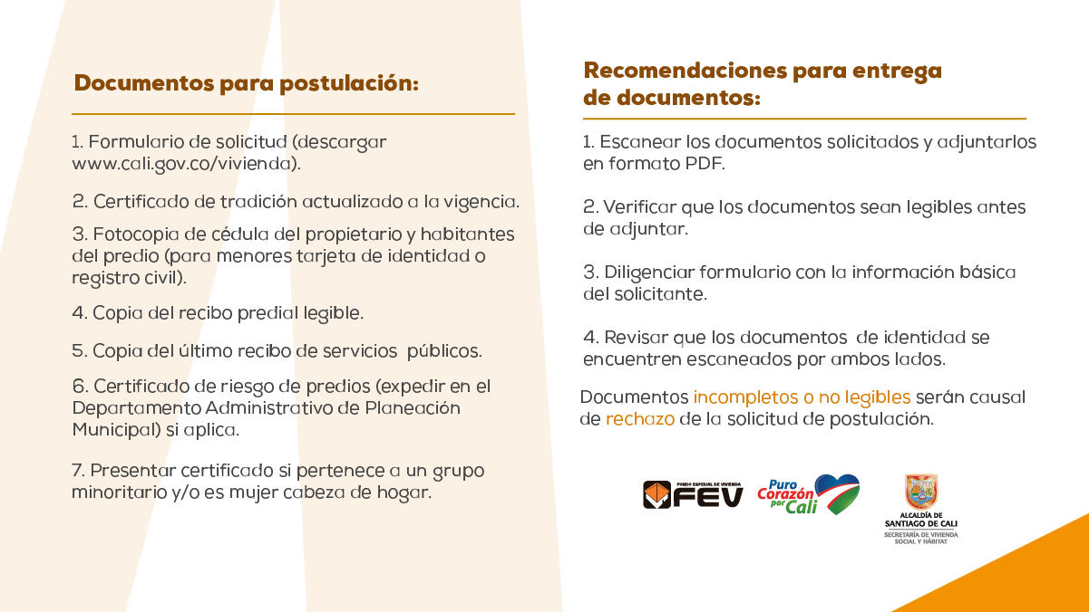 Convocatoria Subsidio de Mejoramiento de Vivienda Convocatoria Subsidio de Mejoramiento de Vivienda