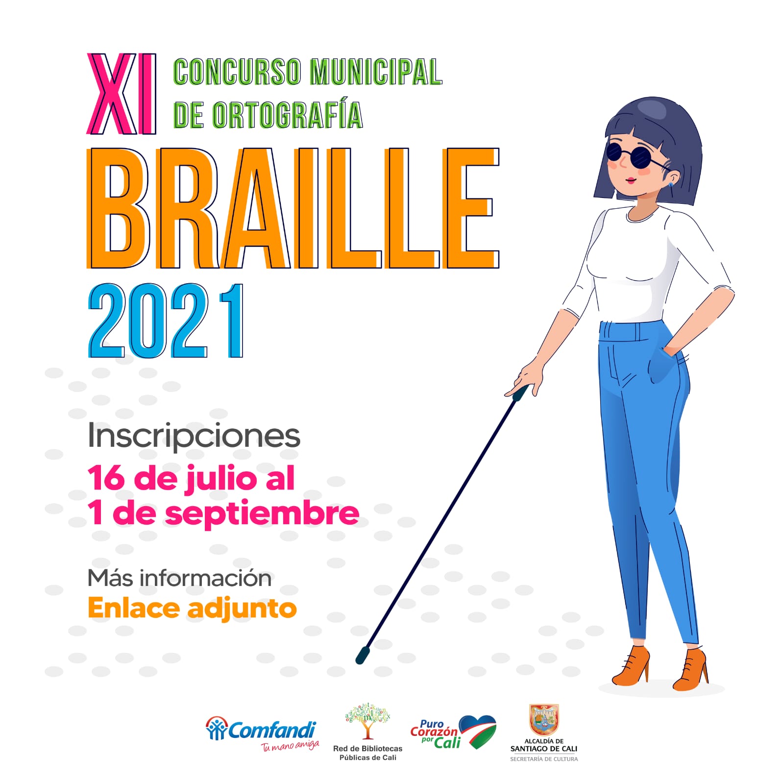Ya están abiertas las inscripciones para el IX concurso de Ortografía Braille de Cali