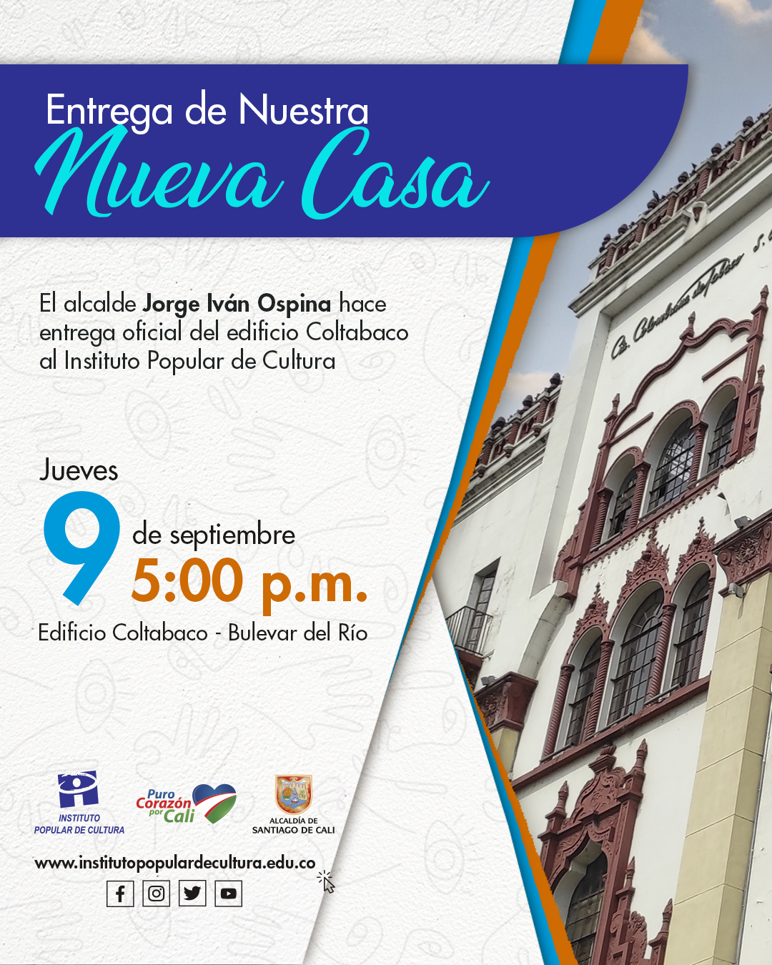 El antiguo edificio Coltabaco, nueva casa del IPC El antiguo edificio Coltabaco, nueva casa del IPC