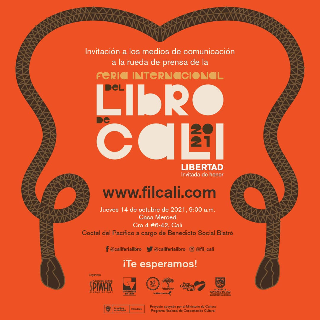 En rueda de prensa, la FILCali 2021 dará a conocer detalles de la programación En rueda de prensa, la FILCali 2021 dará a conocer detalles de la programación