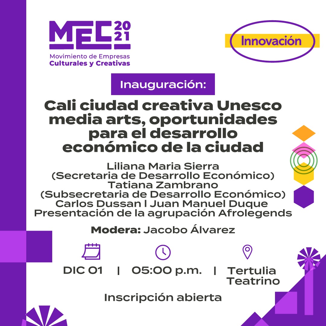 Agéndate para disfrutar esta semana cultural y creativa con el MEC 2021