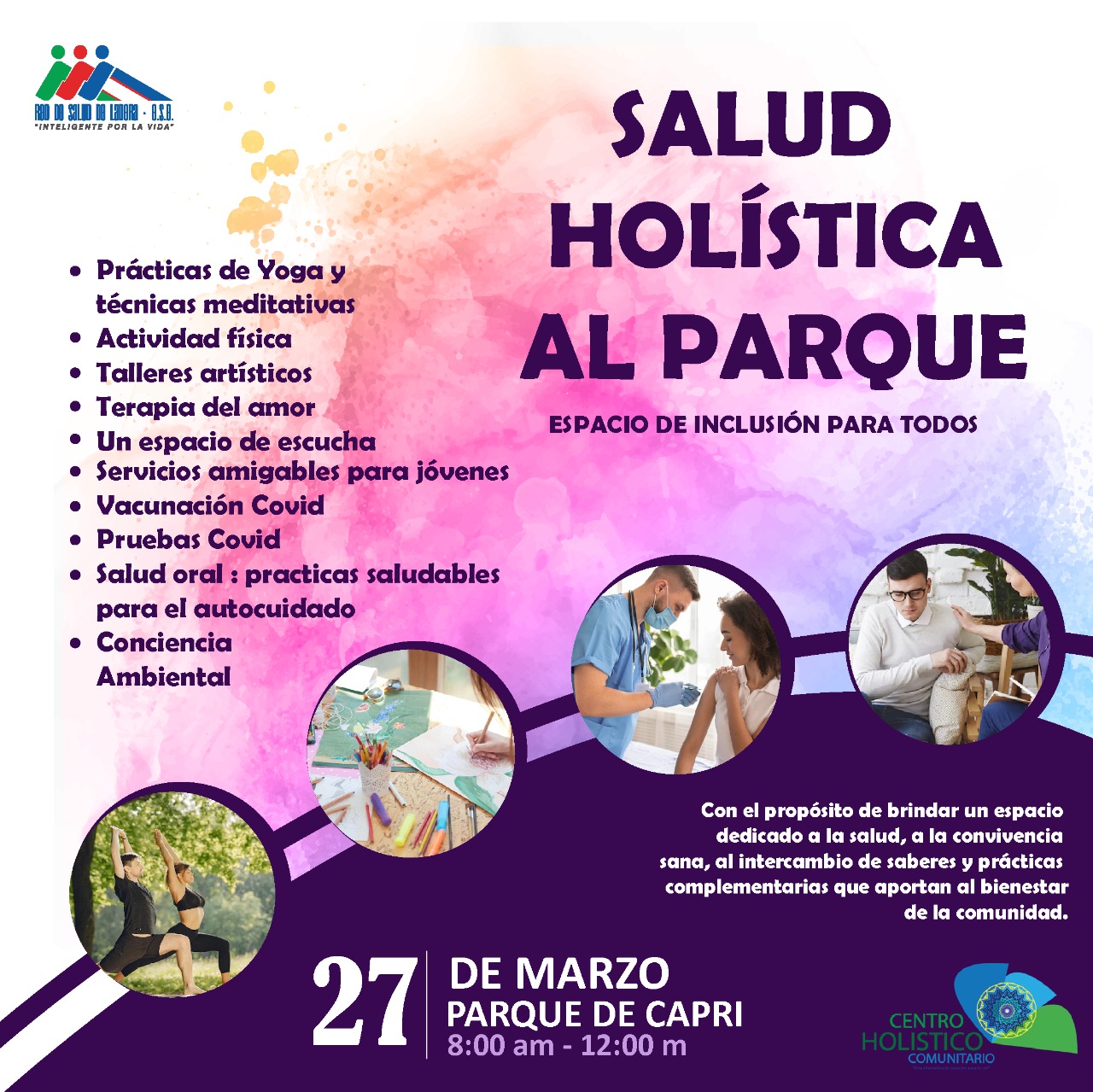 Salud Holística al Parque, este domingo en Capri Salud Holística al Parque, este domingo en Capri