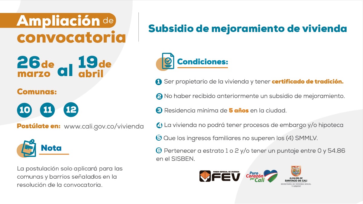 Volante Ampliación Convocatoria Volante Ampliación Convocatoria