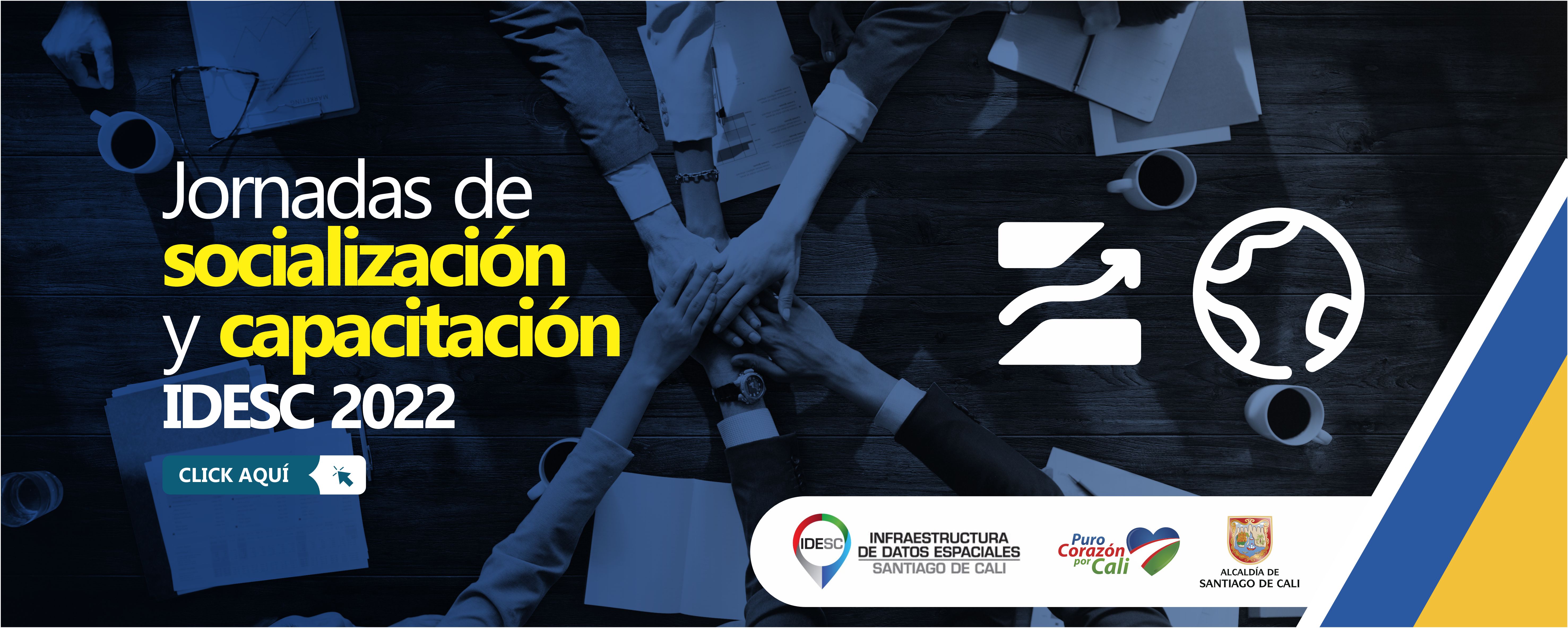 Pieza gráfica donde se muestra la imagen de distintas personas en una reunión virtual y además los logos institucionales