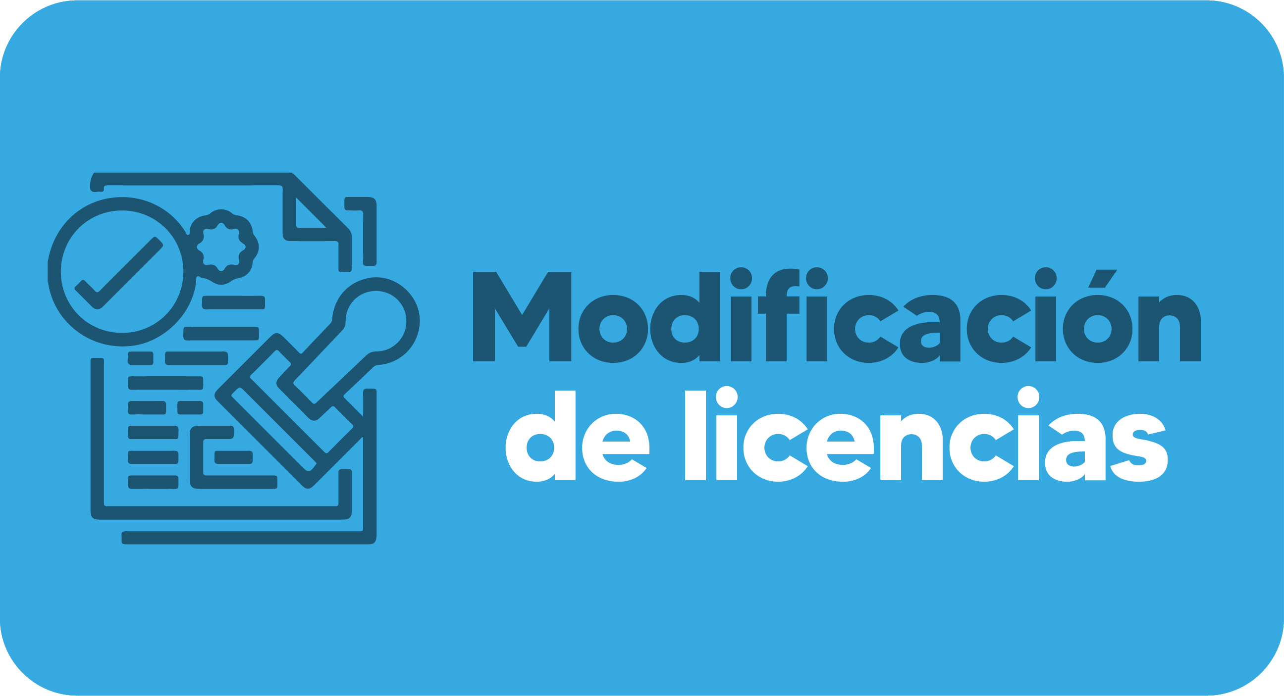 Modificación de licencias