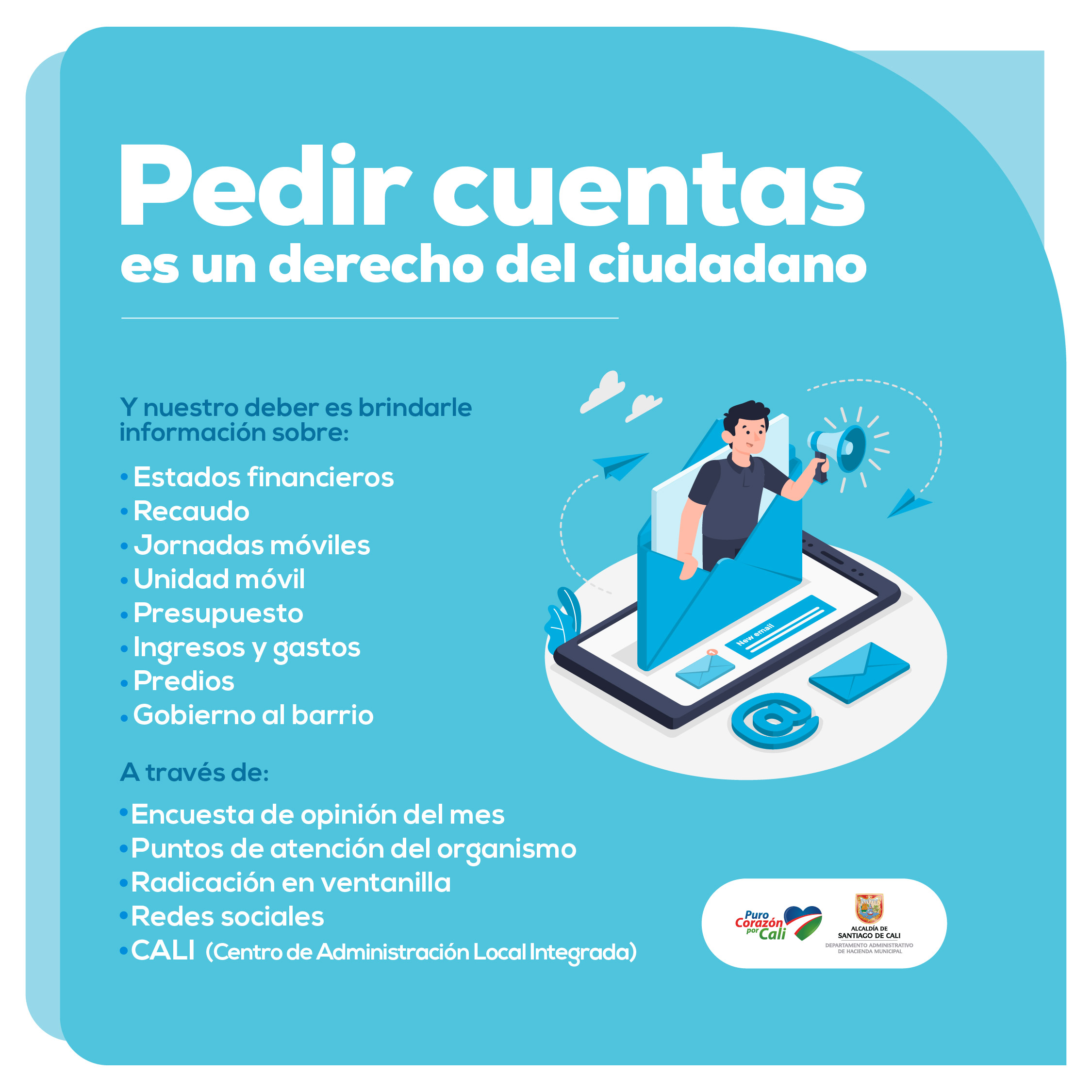 Pieza informativa sobre Petición de cuentas
