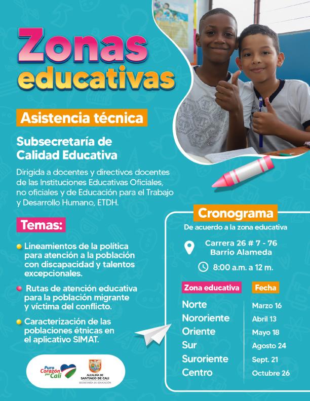 Docentes y directivos docentes citados a las asistencias técnicas de Inspección y Vigilancia