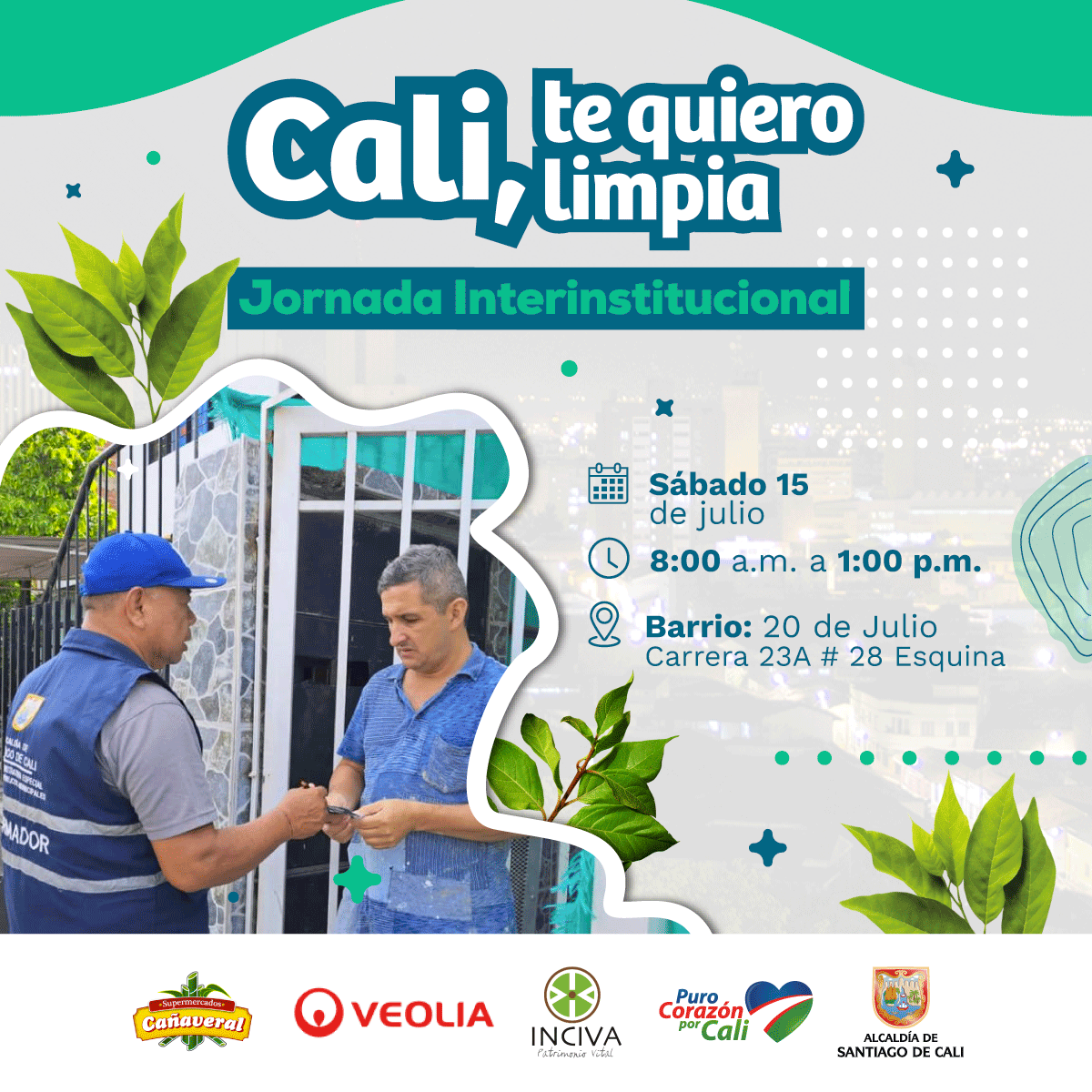 Jornada interinstitucional de limpieza y recuperación del espacio público.