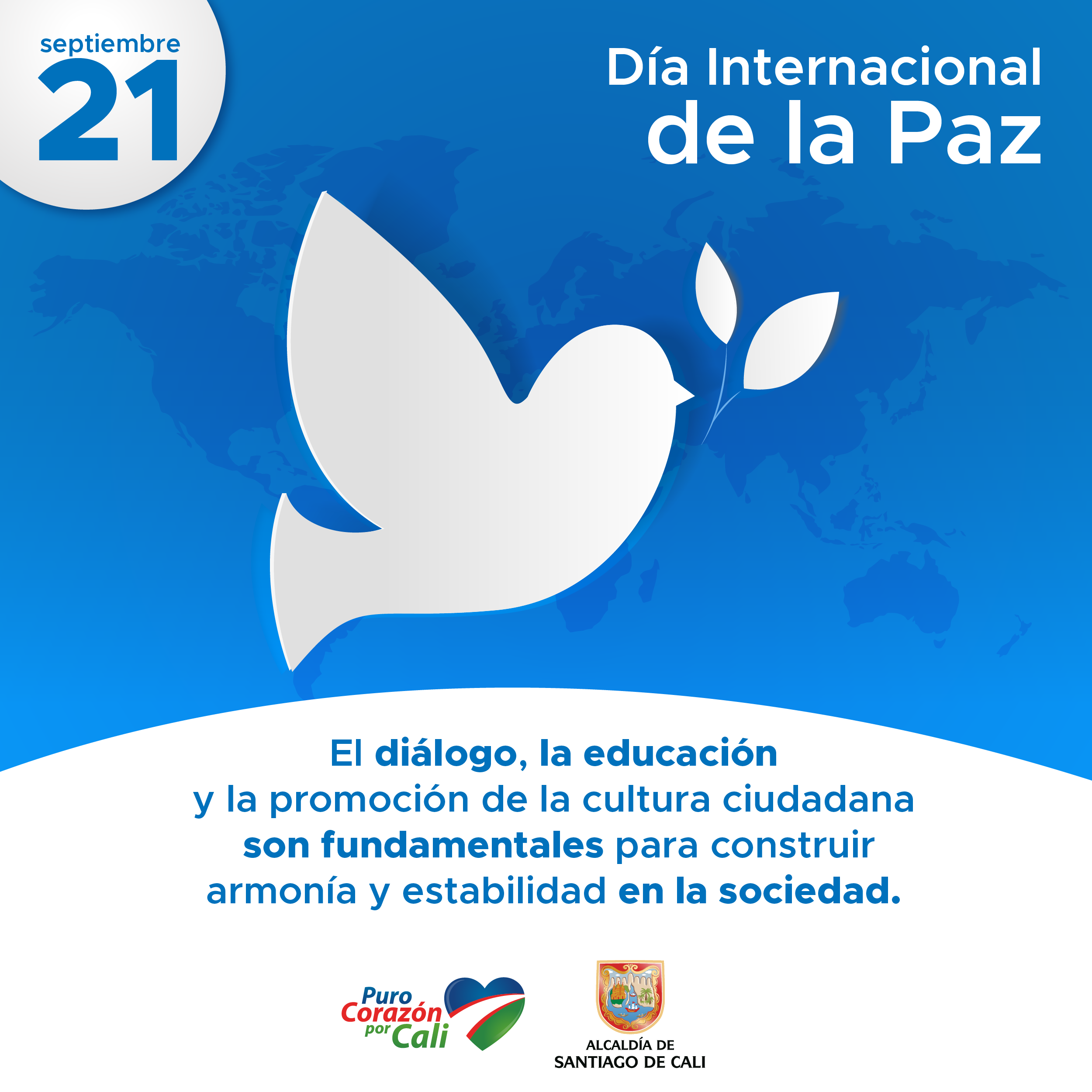 21 de septiembre: conmemoración del Día Internacional de la Paz