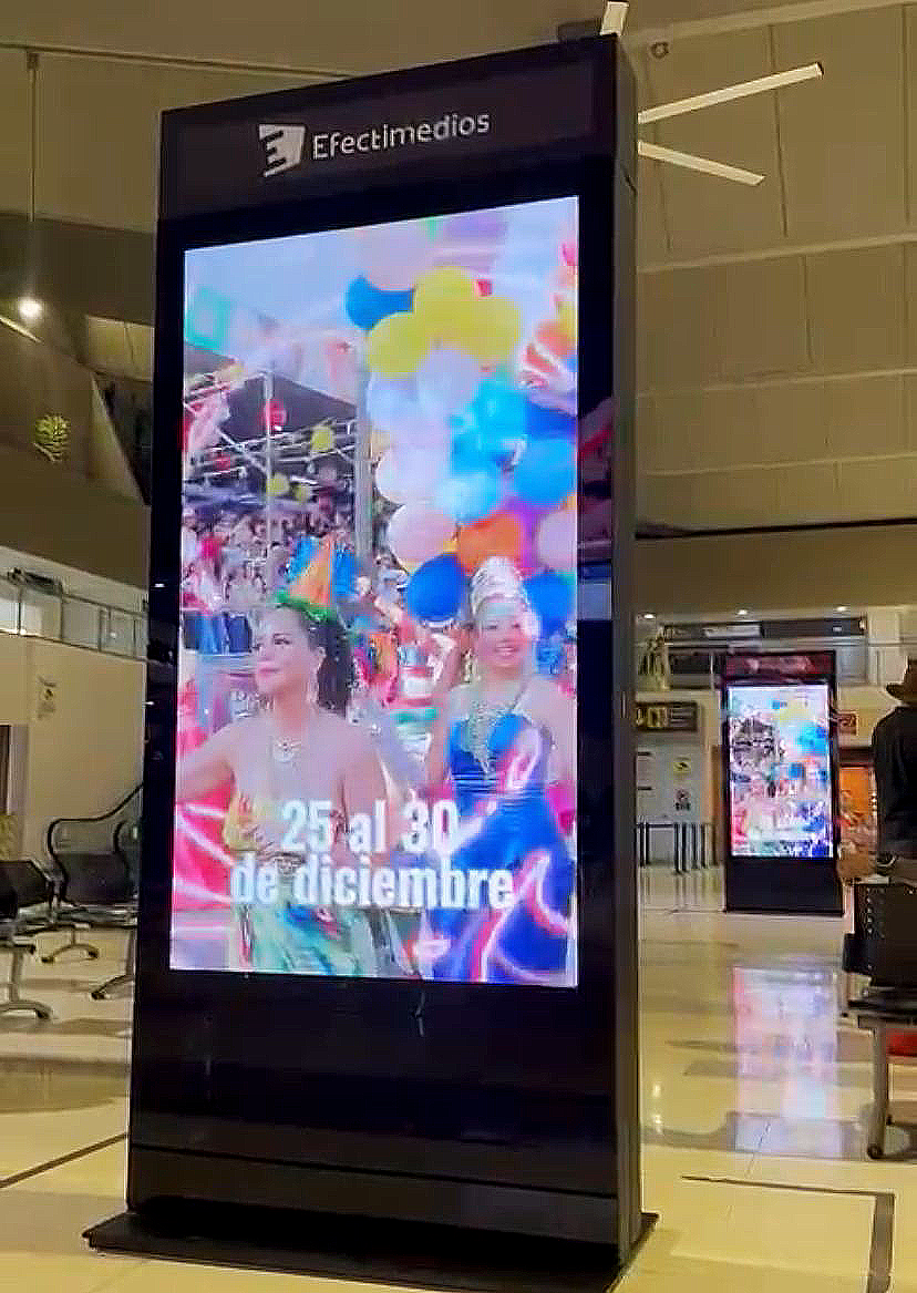 En el aeropuerto Bonilla Aragón, la publicidad digital de Feria de Cali atrae a los viajeros En el aeropuerto Bonilla Aragón, la publicidad digital de Feria de Cali atrae a los viajeros