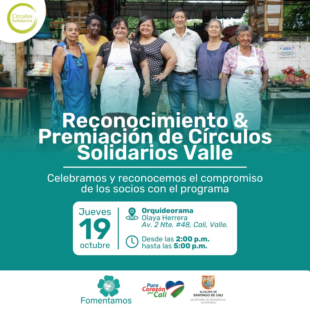 Se hará reconocimiento y premiación a mejores Círculos Solidarios de Cali Se hará reconocimiento y premiación a mejores Círculos Solidarios de Cali
