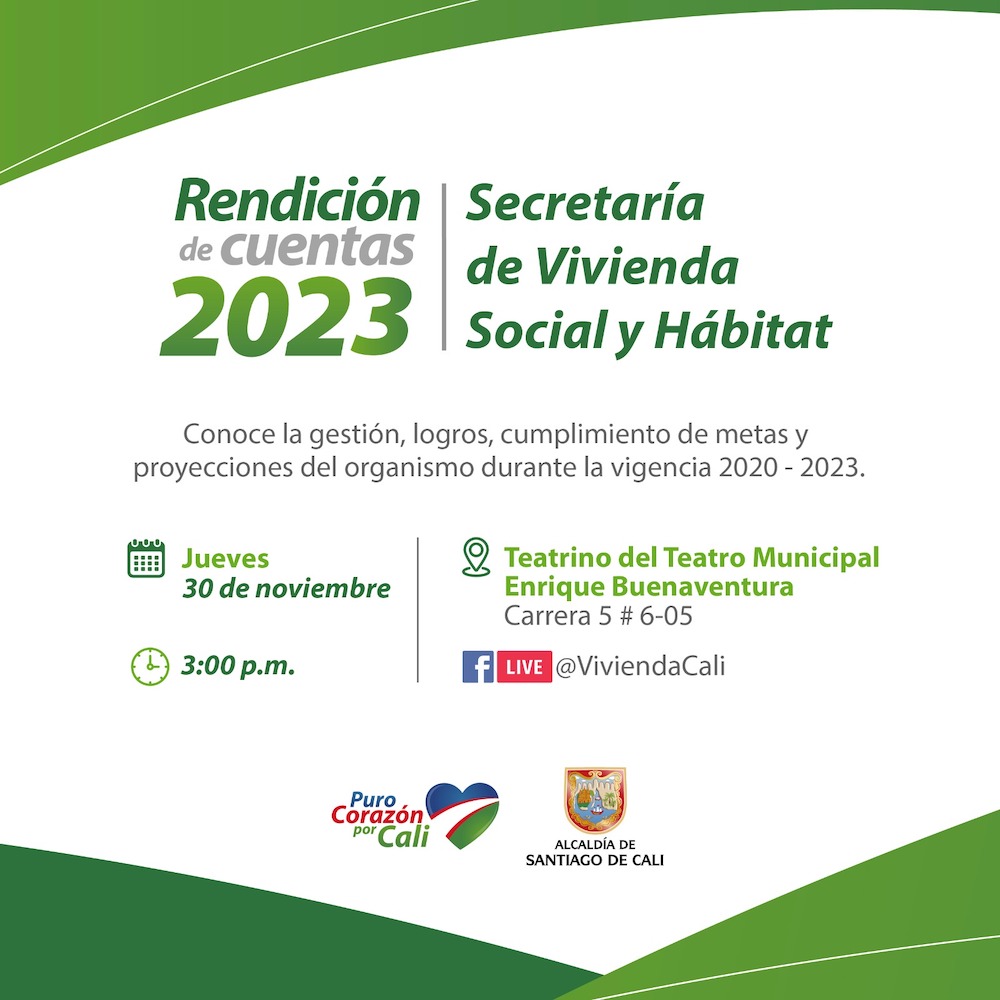 Secretaría de Vivienda rendirá cuentas el próximo 30 de noviembre Secretaría de Vivienda rendirá cuentas el próximo 30 de noviembre