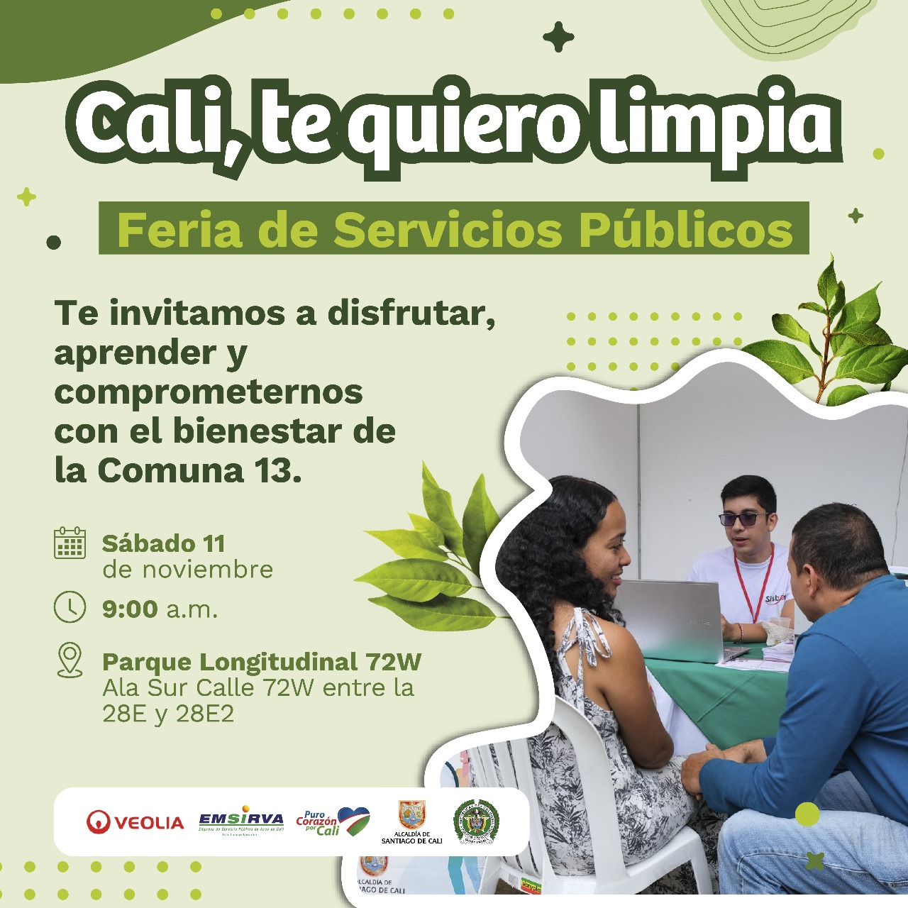 Gran feria de servicios públicos ´Cali, te quiero limpia´