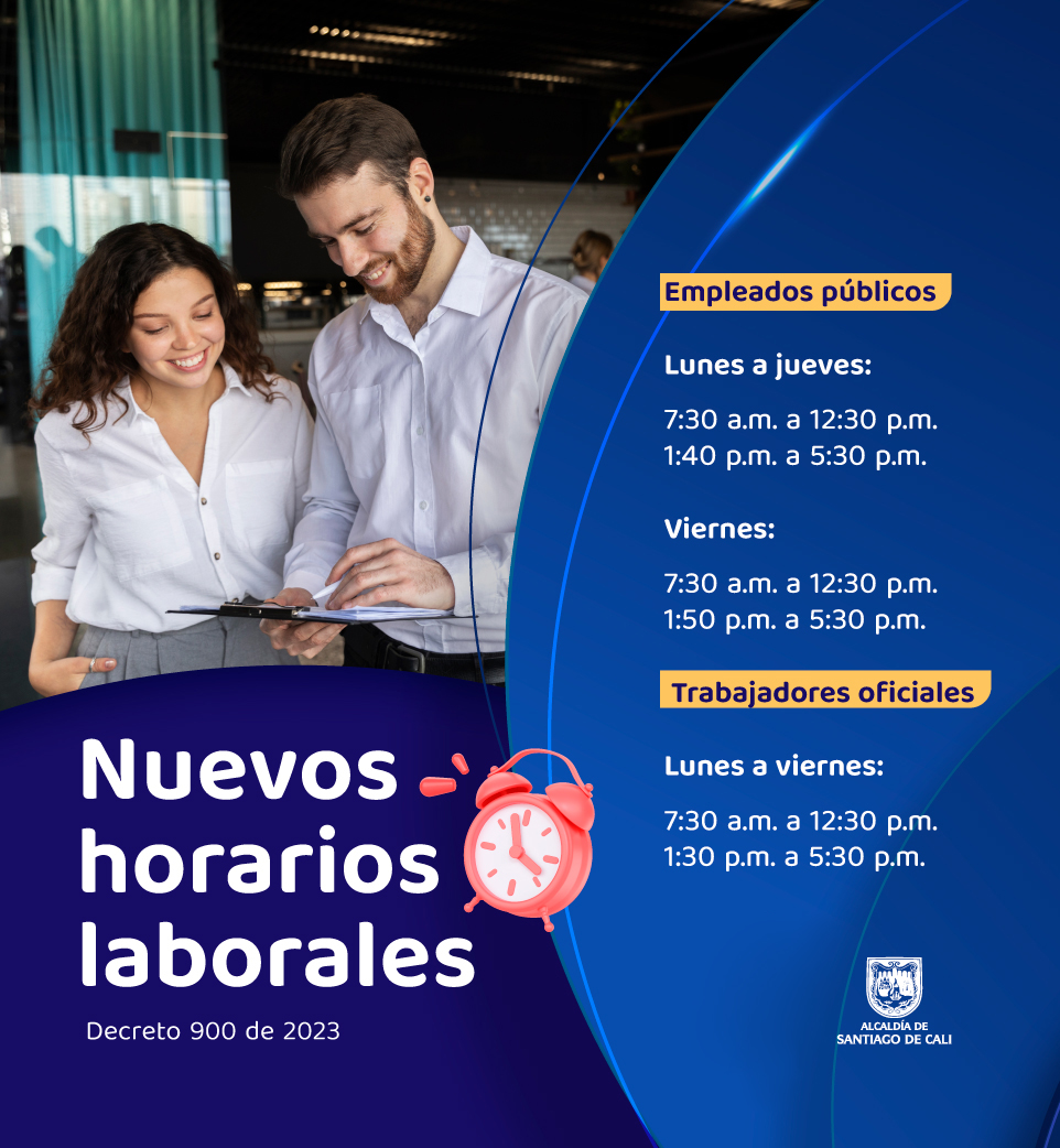 Empleados públicos y trabajadores oficiales: estos son los horarios de la jornada laboral Empleados públicos y trabajadores oficiales: estos son los horarios de la jornada laboral