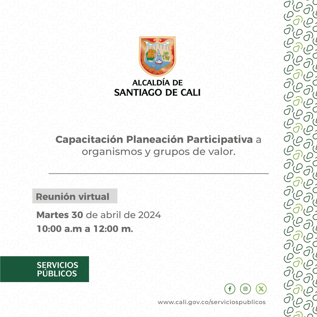 Capacitación en planeación participativa Capacitación en planeación participativa