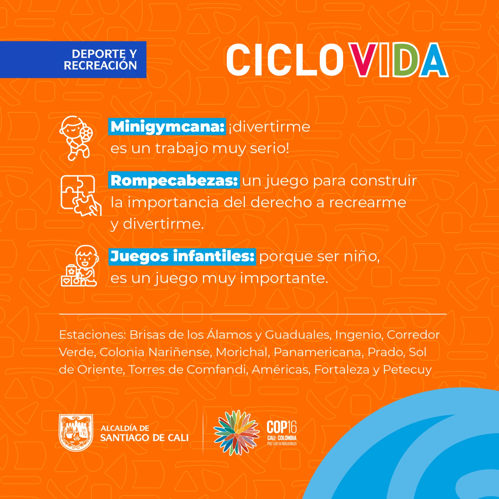 En la Ciclovida de Cali los niños y las niñas solo tienen que hacer algo: ¡divertirse! En la Ciclovida de Cali los niños y las niñas solo tienen que hacer algo: ¡divertirse!